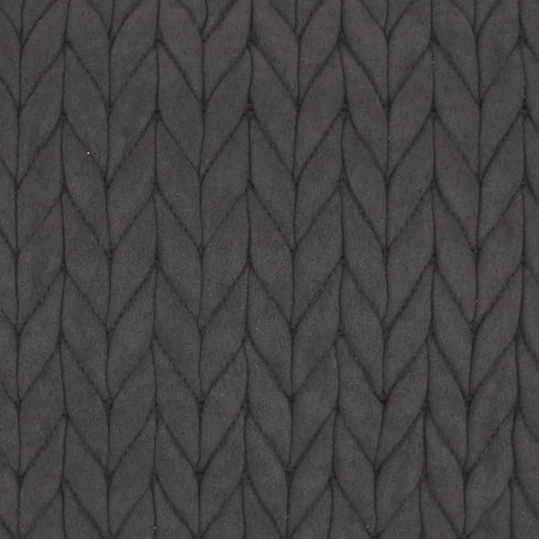 Charcoal Chunky Braid Lumbar Pillow